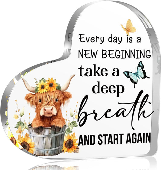 Meaningful Highland Cow Gifts for Women – Thoughtful Present for Friends, Daughter, Sister